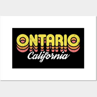 Retro Ontario California Posters and Art